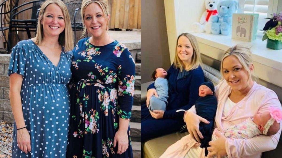 Irmãs gêmeas dão à luz no mesmo dia, mesmo hospital e com mesmo médico - Reprodução Good Morning America