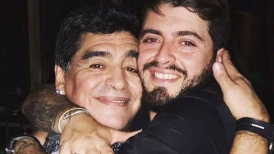 Maradona e Maradona Júnior - Reprodução/ Terra