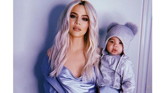 Khloe Kardashian e a filha True (Foto: Reprodução/Instagram/