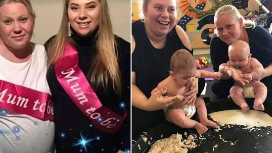 Mãe engravida na mesma semana que a filha - Reprodução Daily Mail