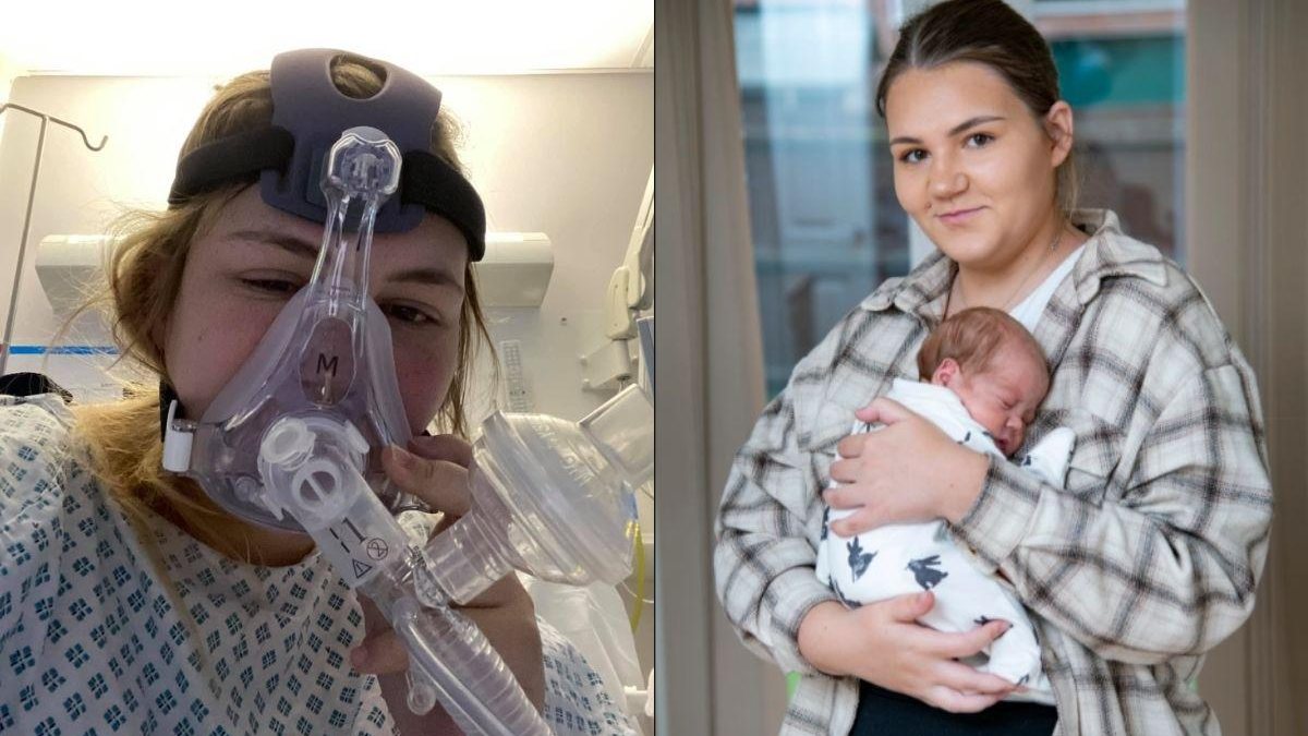 Uma mulher deu à luz durante o coma após pegar covid-19 - Reprodução Facebook