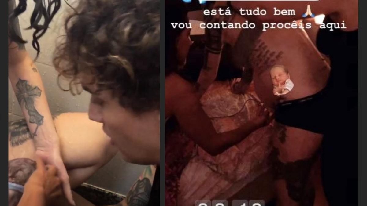 Imagem Bem-vindo: Gael! Christian Figueiredo posta vídeo do momento exato em que o filho nasceu