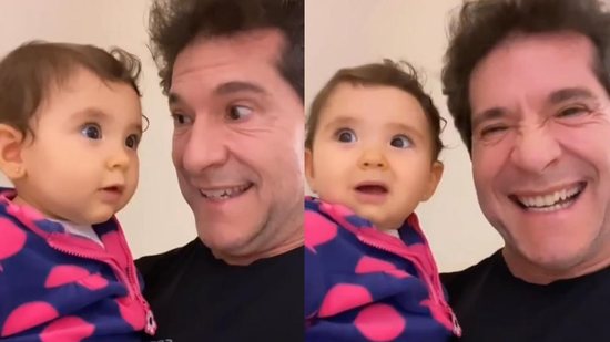Olivia, filha de Daniel, imita cantoria do pai em vídeo - Reprodução/Instagram