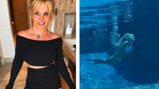 Britney Spears aparece nadando em durante a gravidez: entenda se a prática realmente faz bem - reprodução Instagram