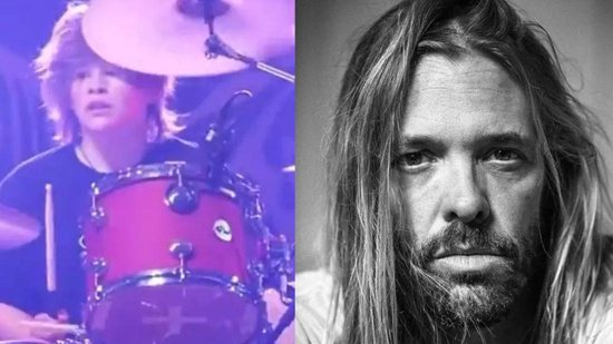 Foo Fighters retorna aos palcos e presta homenagem a Taylor Hawkins, com o filho dele tocando bateria - Reprodução/Instagram
