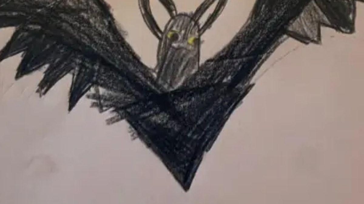 Menino desenha mãe como morcego - Menino desenha mãe como morcego (Foto; Reprodução/ Facebook)
