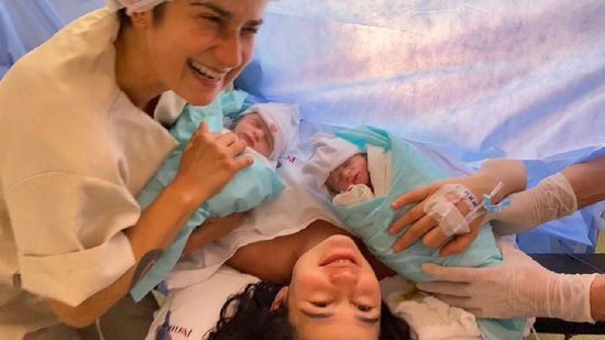 Nanda Costa relembra dia do nascimento das filhas - Reprodução/ Instagram/ @nandacosta