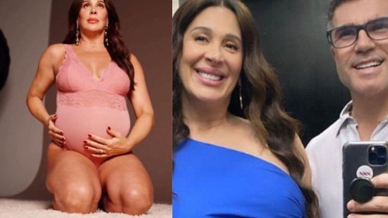 Na reta final da gravidez, Claudia Raia desafia o marido a aguentar a barriga de gestante por um dia - Reprodução/Instagram