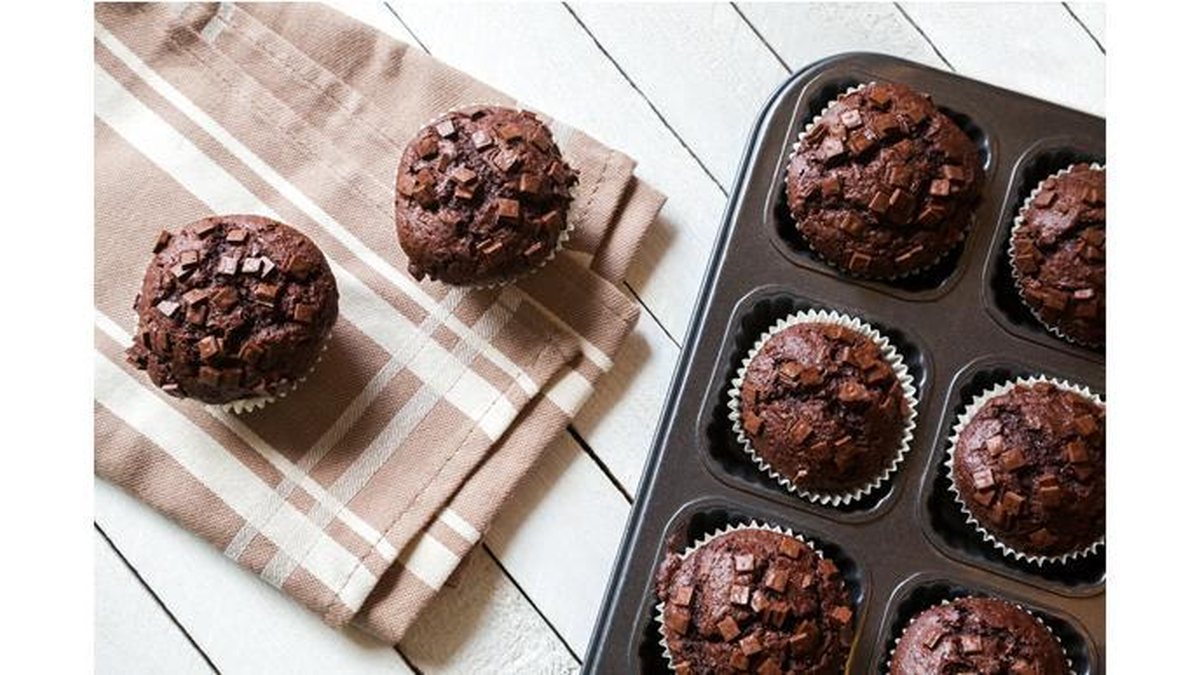 Imagem Receita do dia: Muffin de chocolate