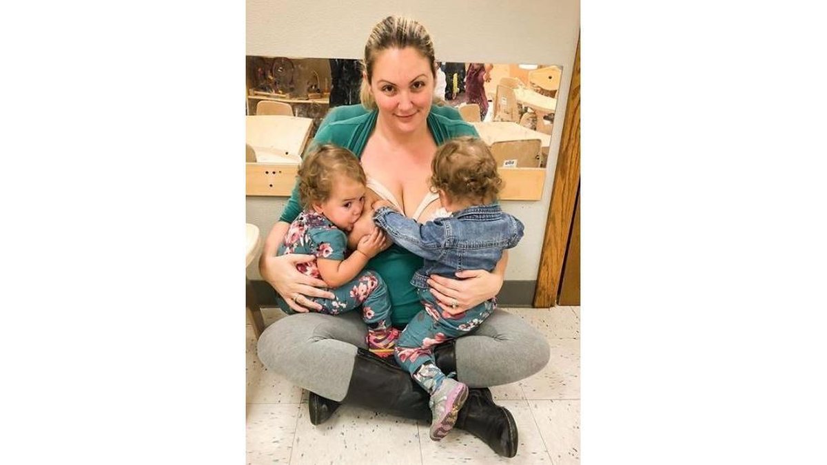 Jennifer e as duas filhas gêmeas, Aria e Asher (Foto: Reprodução / Instagram 
