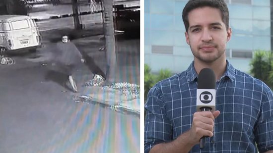 Pai do jornalista da TV Globo que foi esfaqueado em Brasília fala sobre estado de saúde do filho - reprodução TV Globo