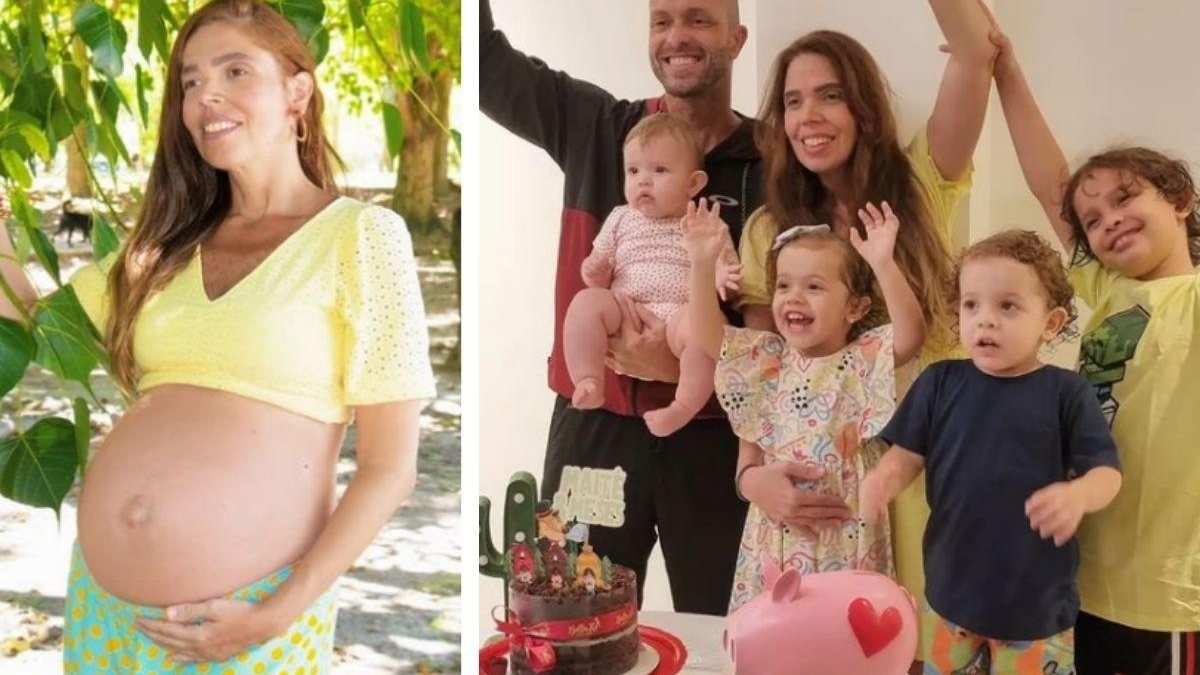 Mãe de três filhos descobre 4ª gravidez três meses antes de dar à luz - reprodução Instagram