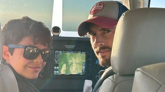 Pai e filho que morreram em acidente de avião enquanto pai bebia e filho de 11 anos pilotava, Garson Maia Filho, Francisco Veronezi Maia - Reprodução/ Twitter