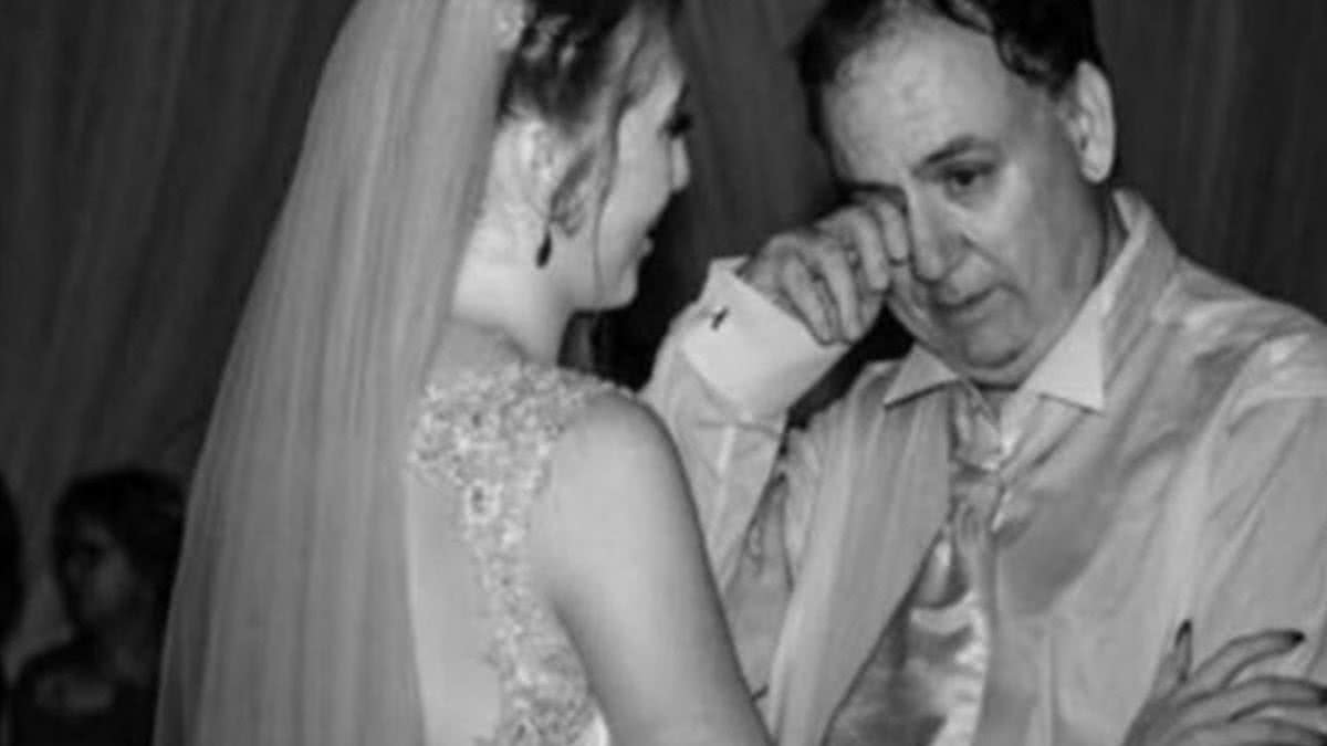 Pai autista se emociona no casamento da filha e fotos viralizam - reprodução / Facebook