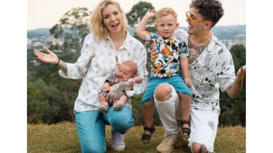 Christian Figueiredo entra em brincadeira do TikTok com família e filho de 2 anos impressiona - reprodução Instagram