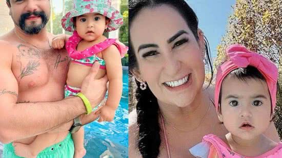 Fabiola Gadelha posta novas fotos com a filha, Yarin, de 1 ano, é fruto do atual relacionamento Bruno Amaral, de 40 anos - Reprodução/Instagram