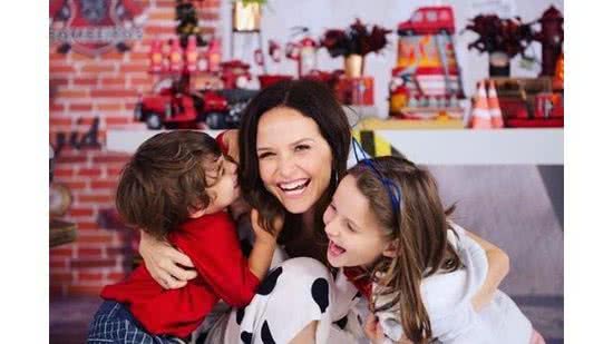 Fernanda com os filhos Luisa e Bento - reprodução / Instagram @ferodriguesoficial