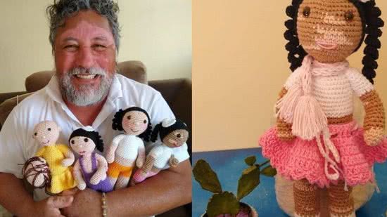 Avô com vitiligo cria bonecos inclusivos - Reprodução/Instagram