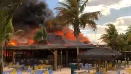 Resort Hot Park sofre incêndio - Reprodução/ Instagram