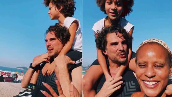 Aline com o filho Antonio e o marido, Igor - Reprodução/Instagram