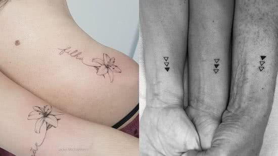 Tatuagem para fazer em família com símbolos se completando - Pinterest
