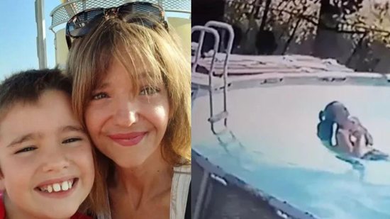Menino de 10 anos salva mãe que sofreu convulsão enquanto nadava em piscina - Reprodução/Facebook