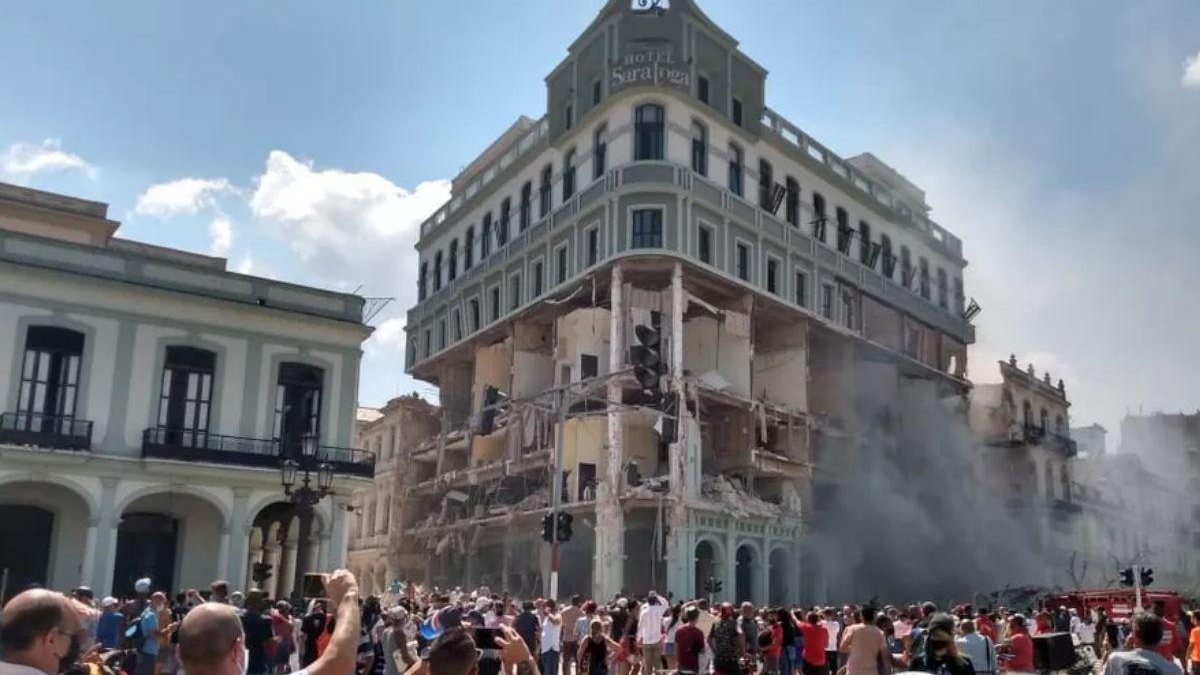 Um hotel explodiu em Havana e deixou ao menos 8 mortos (Reprodução/ Twitter)