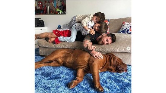 Messi com filhos - Reprodução / Instagram