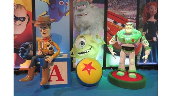 Cenário com Woody e Buzz Lightyear na feira Expo Disney - Vanessa Teodor/Pais&Filhos