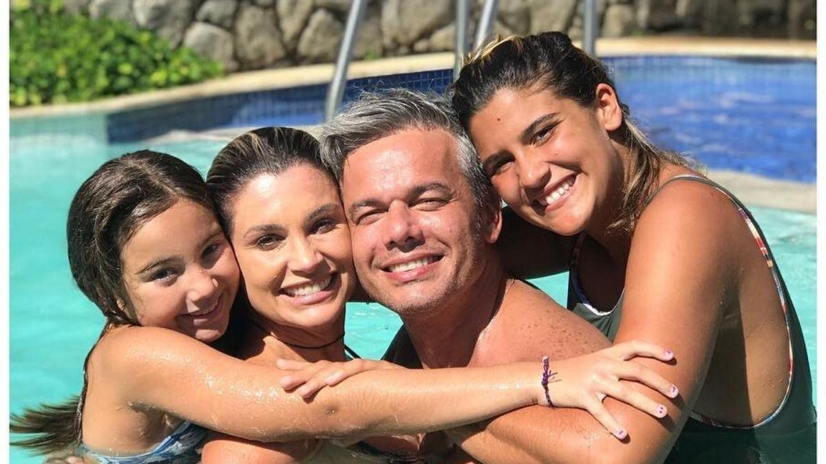 Flavia Alessandra e as filhas - Reprodução/ Instagram