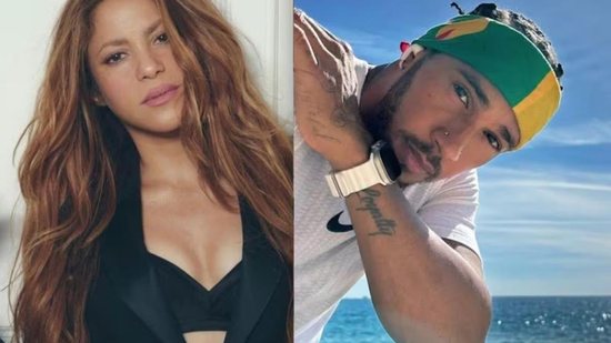 Shakira e Lewis Hamilton desfrutaram de um passeio de barco em meio a rumores de possível romance - Reprodução/Instagram