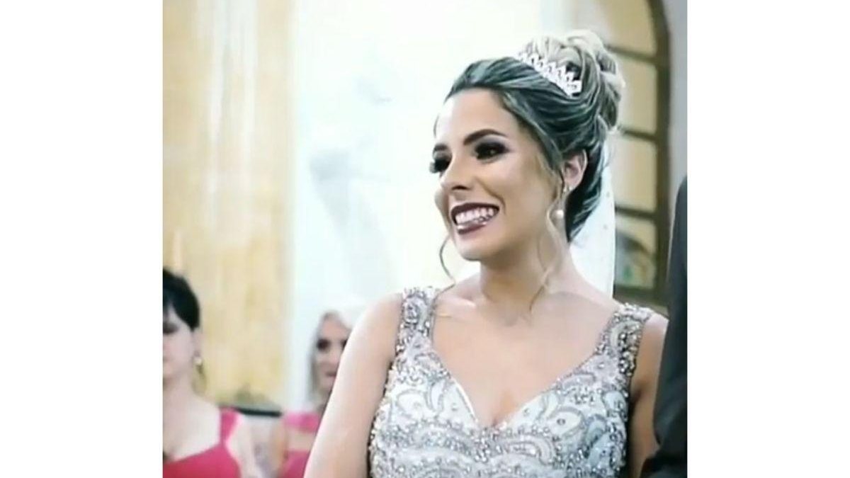 A noiva realizou o sonho da menina com paralisia cerebral de ser dama de honra em casamento - Reprodução/ Razões Para Acreditar