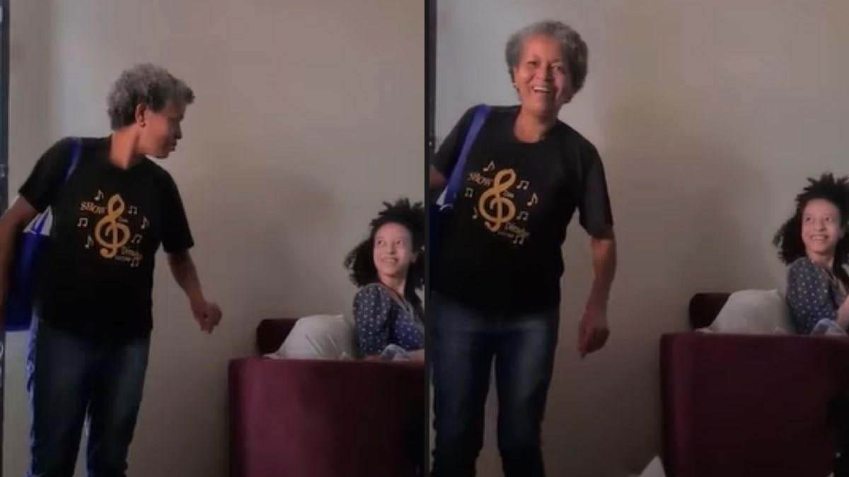 Vídeo mostra reação emocionante da mãe ao saber que a filha passou em 1º lugar na faculdade de Engenharia - Reprodução / YouTube / Metrópoles / Maria Lívia das Neves de Oliveira