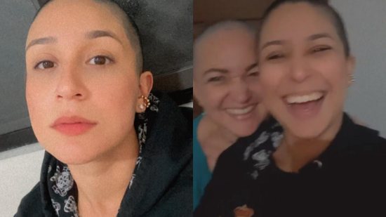 Filha raspa a cabeça para apoiar mãe com câncer - Reprodução / Instagram / @daayanejsilva