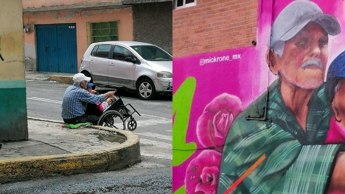 Pedro Peña homenageou o casal de idosos com uma linda arte - Reprodução / Instagram