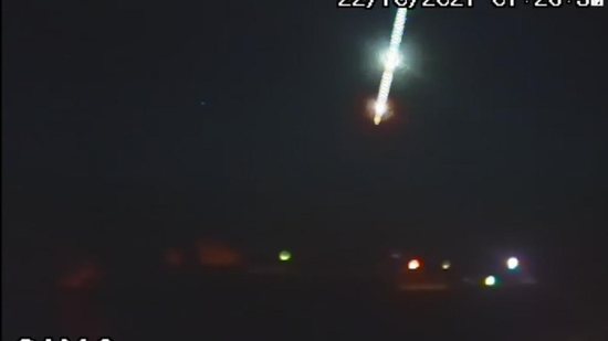 Meteoro visto em MT tem alta intensidade de luz - Arquivo pessoal/Izaac da Silva Leite