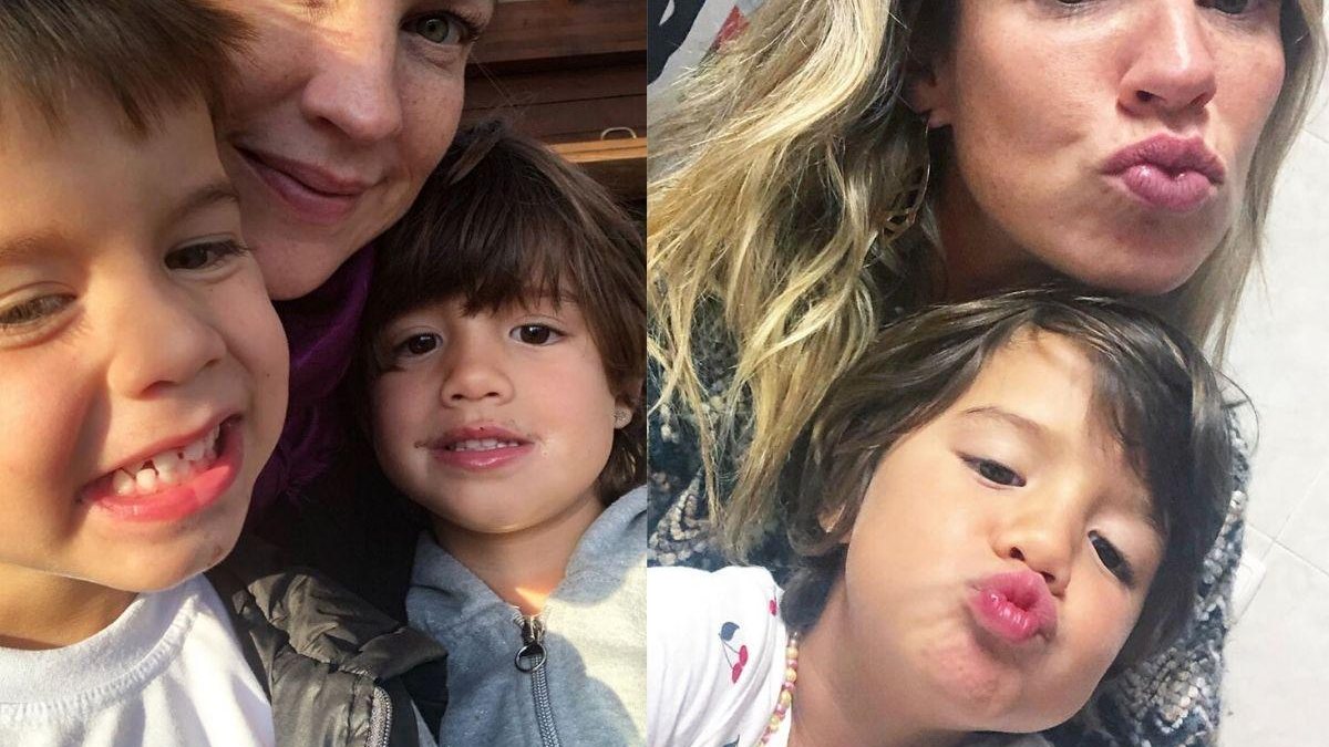 Luana Piovani com os filhos Dom, Ben e Liz em Portugal - Reprodução / Instagram