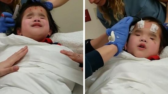 Evie estava muito nervosa com os exames médicos - Reprodução / Instagram