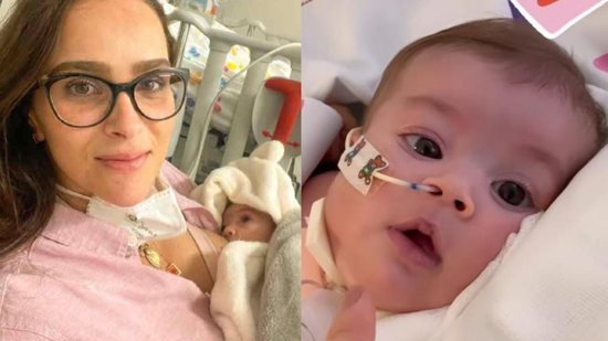 Letícia Cazarré posta nova foto ao lado da filha caçula após recente alta hospitalar - Reprodução/Instagram