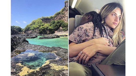 Giovanna Ewbank e Titi em viagem para Fernando de Noronha - Reprodução/ Instagram @gio_ewbank