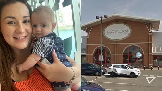 Jasmin Suggit e o bebê Isaac - Reprodução / Daily Mail
