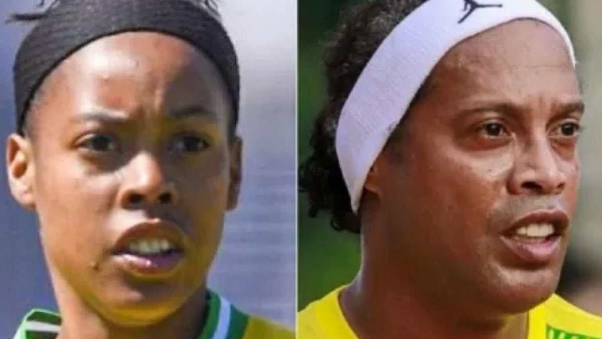 Internautas pedem teste de DNA para saber se Ronaldinho é pai de jogadora africana - Redes Sociais