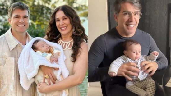 Claudia Raia mostrou momentos do batizado de Luca, terceiro filho - reprodução/Instagram