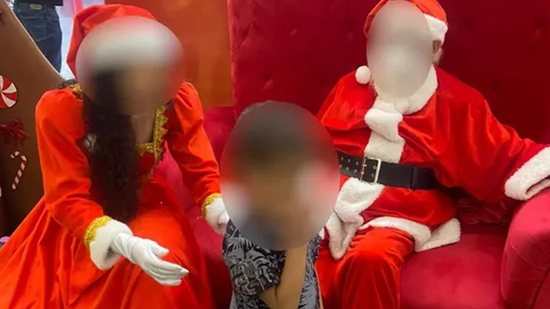 Papai Noel se recusa a abraçar criança com autismo em GO: “Foi desumano” - Reprodução/G1