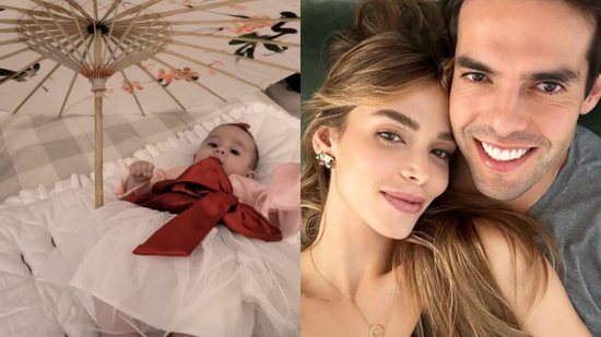Kaká e Carol celebraram mais um mês da caçula Sarah - Reprodução/ Instagram