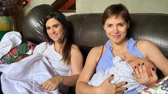 Letícia Colin mostrou o filho junto de Clara Maria no Instagram - reprodução/Instagram/@leticiacolin