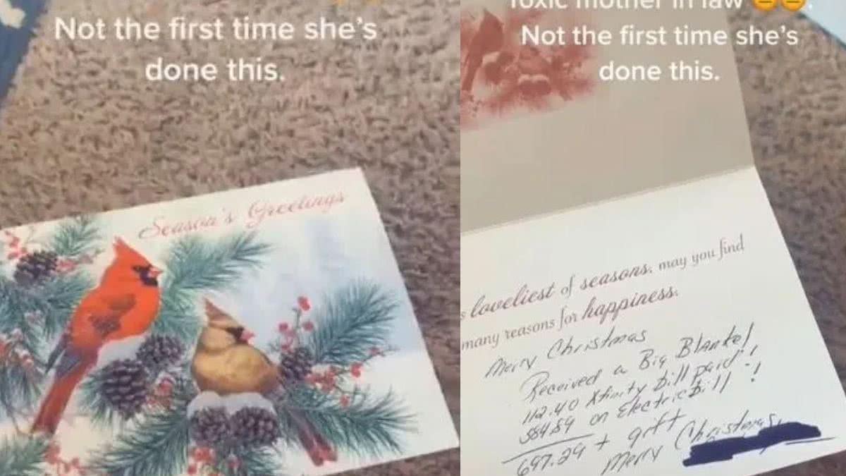 Sogra envia cartão de Natal - Reprodução/ Instagram