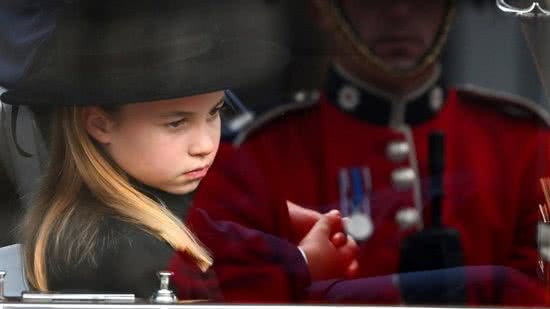 O príncipe George e a princesa Charlotte ficaram ao lado dos pais durante a cerimônia - Getty Images