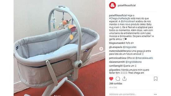 (A Chicco é uma marca italiana de produtos infantis. Foto: Reprodução / Instagram @paisefilhosoficial) - (A Chicco é uma marca italiana de produtos infantis. Foto: Reprodução / Instagram @paisefilhosoficial)