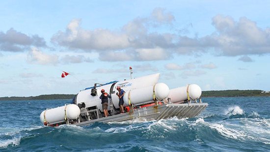 Submarino Titan ficou desaparecido por cinco dias - Reprodução/Oceangate